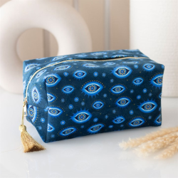 All Seeing Eye Print Velvet Makeup Bag All Seeing Eye Print Velvet Makeup Bag