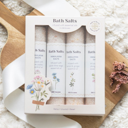 Floral Bath Salt Gift Set Floral Bath Salt Gift Set