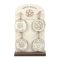 Set of 16 Winter Solstice Decorations on Display Set of 16 Winter Solstice Decorations on Display