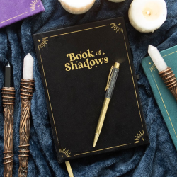Book of Shadows Journal with Black Obsidian Crystal Pen Book of Shadows Journal with Black Obsidian Crystal Pen