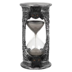17cm Black Cat Hourglass Timer 17cm Black Cat Hourglass Timer